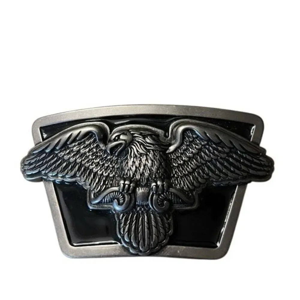 SILVER EAGLE BELT BUCKLE